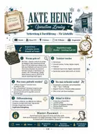 Vorschau - Stundenentwürfe - Heinrich Heine Escape Room Deutsch – Lyrikanalyse zu Loreley, Belsazar & Vormärz Klasse 9/10 - Seite 1