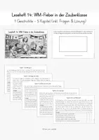 Vorschau - Arbeitsblätter - Leseheft 14: WM-Fieber in der Zauberklasse (inkl. Lösung) - Deckblatt