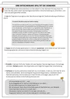 Vorschau - Arbeitsblätter - Eine Entscheidung spaltet die Gemeinde - Deckblatt