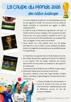 Vorschau - Arbeitsblätter - La Coupe du Monde 2026 - Leseverstehen - Seite 1