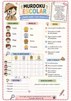 Vista previa - Hojas de trabajo - MURDOKU ESCOLAR RETOS - página 1