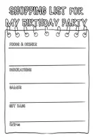 Vorschau - Arbeitsblätter - Shopping List / Birthday Party - Seite 2