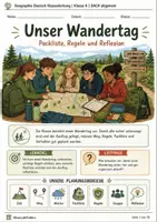Vorschau - Arbeitsblätter - Wandertag planen Arbeitsblätter Klasse 6 - Deckblatt