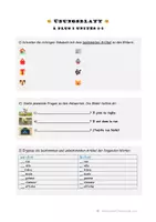 Vorschau - Arbeitsblätter - Französisch Übungsblatt Klasse 6 - Deckblatt