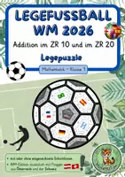 Vorschau - Anderer Materialtyp - Legefußball WM 2026 | Addition ZR 10 und ZR 20 - Deckblatt