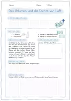 Vorschau - Arbeitsblätter - Versuch: Volumen und Dichte von Luft - Seite 1