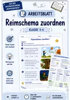 Vorschau - Unterrichtsreihen - Reimschemata erkennen & zuordnen_Klasse 5/6 - Deckblatt