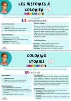 Aperçu - Feuilles d'exercices - Histoires à colorier - Page 2