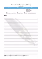 Vorschau - Klassenarbeiten - Grammatik Jahrgangsstufe 7 - differenziert (Klassenarbeit Angabe) - Seite 1