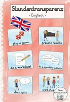Vorschau - Fördermaterial/Inklusion - Stundentransparenzkarten Englisch Grundschule - Deckblatt