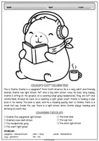 Vorschau - Arbeitsblätter - Read and Colour Englisch: Capybara Arbeitsblätter (5 6 Klasse) - Seite 3