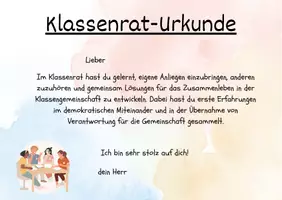 Vorschau - Poster - Klassenrat Urkunde - Seite 3