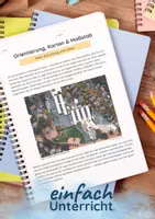 Vorschau - Arbeitsblätter - Orientierung, Karten & Maßstab — Mein Schulweg von oben - Deckblatt