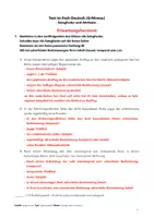 Vorschau - Test - Grammatik Jahrgangsstufe 7 - differenziert (Test Satzglieder & Attribute Lösung) - Seite 1