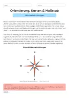 Vorschau - Arbeitsblätter - Orientierung, Karten & Maßstab — Himmelsrichtungen - Seite 2