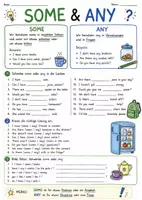 Vorschau - Arbeitsblätter - Some and Any Merkblatt und Übungsblatt - Seite 2