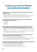 Vorschau - Arbeitsblätter - Orientierung, Karten & Maßstab — Orte finden mit dem Planquadrat - Seite 3
