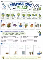 Vorschau - Arbeitsblätter - Prepositions of Place Merkblatt und Übungsblatt - Seite 2