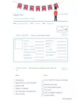 Vorschau - Fördermaterial/Inklusion - schularbeit- Test English - Seite 1