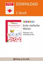 Vorschau - Aufgabenkarten - Erste einfache Wörter: Übungen mit Selbstkontrolle - Seite 1