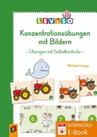 Vorschau - Aufgabenkarten - Konzentrationsübungen mit Bildern: Übungen mit Selbstkontrolle - Deckblatt