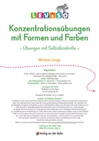 Vorschau - Aufgabenkarten - Konzentrationsübungen mit Formen und Farben: Übungen mit Selbstkontrolle - Seite 3