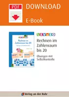 Vorschau - Aufgabenkarten - Rechnen im Zahlenraum bis 20: Übungen mit Selbstkontrolle - Seite 1