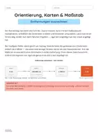 Vorschau - Arbeitsblätter - Orientierung, Karten & Maßstab — Entfernungen ausrechnen - Seite 2