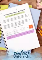 Vorschau - Arbeitsblätter - Orientierung, Karten & Maßstab — Entfernungen ausrechnen - Deckblatt