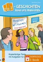 Vorschau - Arbeitsblätter - DaZ-Geschichten rund ums Ankommen: Kopierfertige Texte mit Aufgaben für den DaZ-Unterricht - Deckblatt