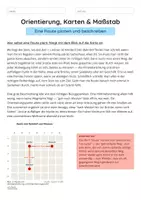 Vorschau - Arbeitsblätter - Orientierung, Karten & Maßstab — Eine Route planen und beschreiben - Seite 2