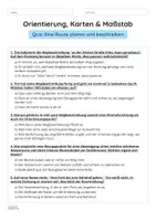 Vorschau - Arbeitsblätter - Orientierung, Karten & Maßstab — Eine Route planen und beschreiben - Seite 3