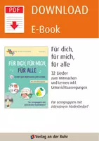 Vorschau - Stundenentwürfe - Für dich, für mich, für alle - 32 Lieder zum Mitmachen und Lernen inkl. Unterrichtsanregungen: Für Lerngruppen mit intensivem Förderbedarf - Seite 1