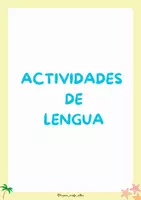 Vista previa - Hojas de trabajo - CUADERNILLO DE VERANO 1ºEP - Lengua y Matemáticas - página 2