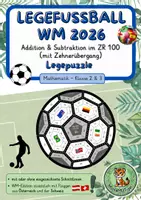 Vorschau - Anderer Materialtyp - Legefußball WM 2026 | Addition und Subtraktion ZR 100 mit ZÜ - Deckblatt