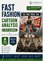 Vorschau - Unterrichtsreihen - Fast Fashion Cartoon Analyse B2-C1 Sek 2 - Deckblatt