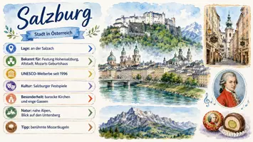 Vorschau - Arbeitsblätter - Arbeitsblatt "Salzburg" + Onlineübung & MP3 + Infografik - Seite 2
