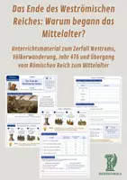 Vorschau - Unterrichtsreihen - Das Ende des Weströmischen Reiches: Warum begann das Mittelalter? - Deckblatt