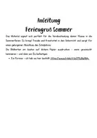 Vorschau - Bildkarten - Sommerferiengruß "Eis zum selber machen" - Seite 1