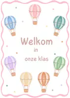 Voorbeeld - Klasthema - luchtballonnen - Voorblad