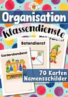 Vorschau - Präsentationen/Tafelbilder - Organisation | Classroom Management - Klassendienste - Deckblatt