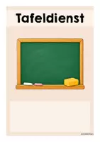 Vorschau - Präsentationen/Tafelbilder - Organisation | Classroom Management - Klassendienste - Seite 1