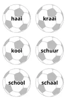 Voorbeeld - voetbalspel - ooi , aai, oei, sch, ng, st, ts - Pagina 3