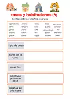 Vorschau - Arbeitsblätter - Mi casa – 4 Arbeitsblätter Spanisch (Wortschatz) A1 - Seite 3
