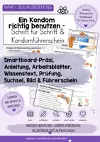 Vorschau - Arbeitsblätter - Sexualerziehung: Kondomnutzung- Schritt für Schritt mit Kondomführerschein - Deckblatt