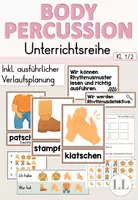 Vorschau - Unterrichtsreihen - Body Percussion - Unterrichtsreihe (Musik Klasse 1&2) - Deckblatt