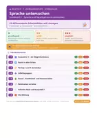Vorschau - Arbeitsblätter - Deutsch 7 Gymnasium - Sprache untersuchen - Deckblatt