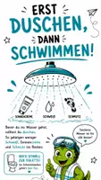 Vorschau - Bildkarten - QUAPPIZ Kindernews - So verhalten wir uns im Freibad richtig - Seite 1
