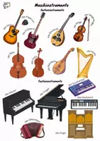 Vorschau - Poster - Musik und Musikinstrumente Poster Niveau A2 - B2 (1) - Deckblatt