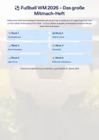 Vorschau - Unterrichtsreihen - Fußball WM 2026 – Das große Mitmach-Heft | 60 Seiten voller Fußballwissen, Rätsel, Kreativität und Spaß - Seite 1